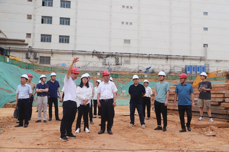 湖南建投地產(chǎn)集團(tuán)黨委書(shū)記、董事長(zhǎng)邱迪安帶隊(duì)調(diào)研友誼臺(tái)項(xiàng)目